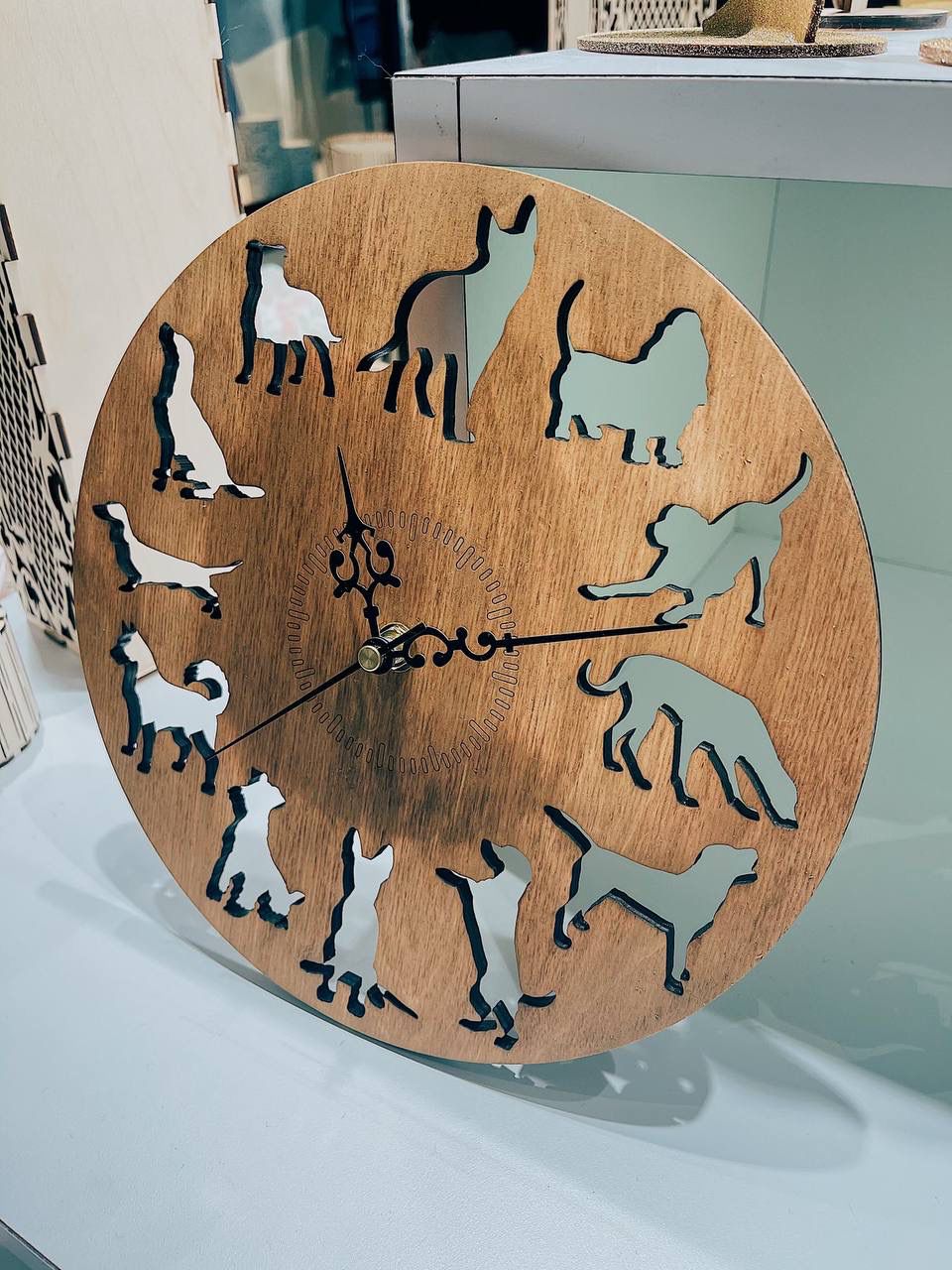 Wooden Clock with Custom Engravings