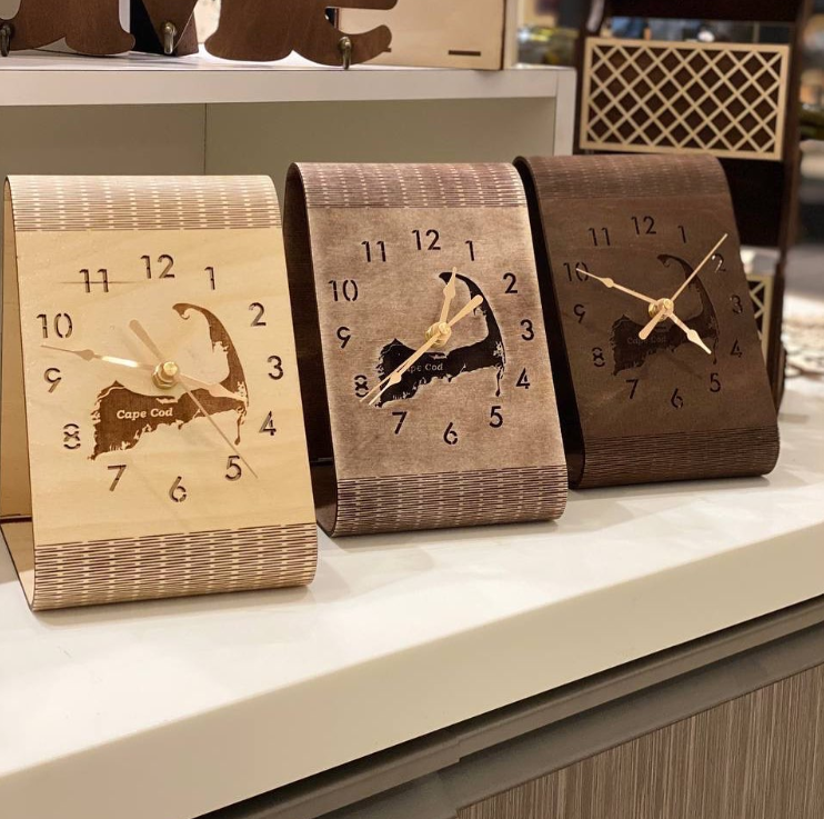 Custom Wooden Desk Clock