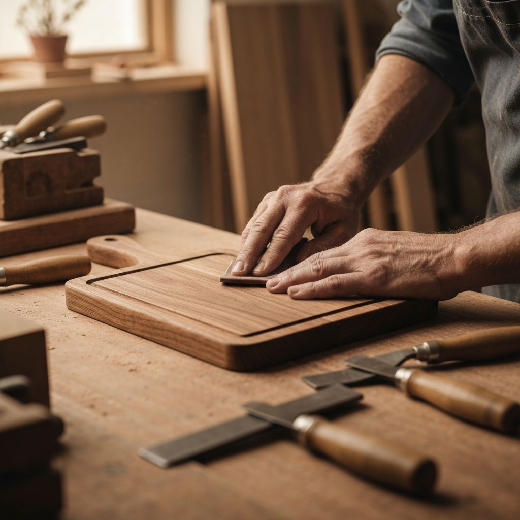 Craftsman working in workshop